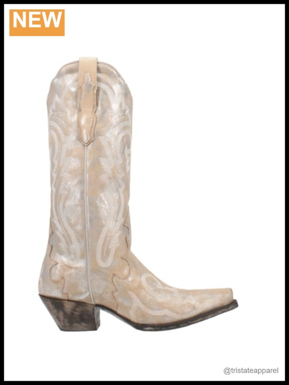 Women's Metallic Snip Toe Mid Calf Cowboy Boots, Low Heel, Leather, Ultimate
